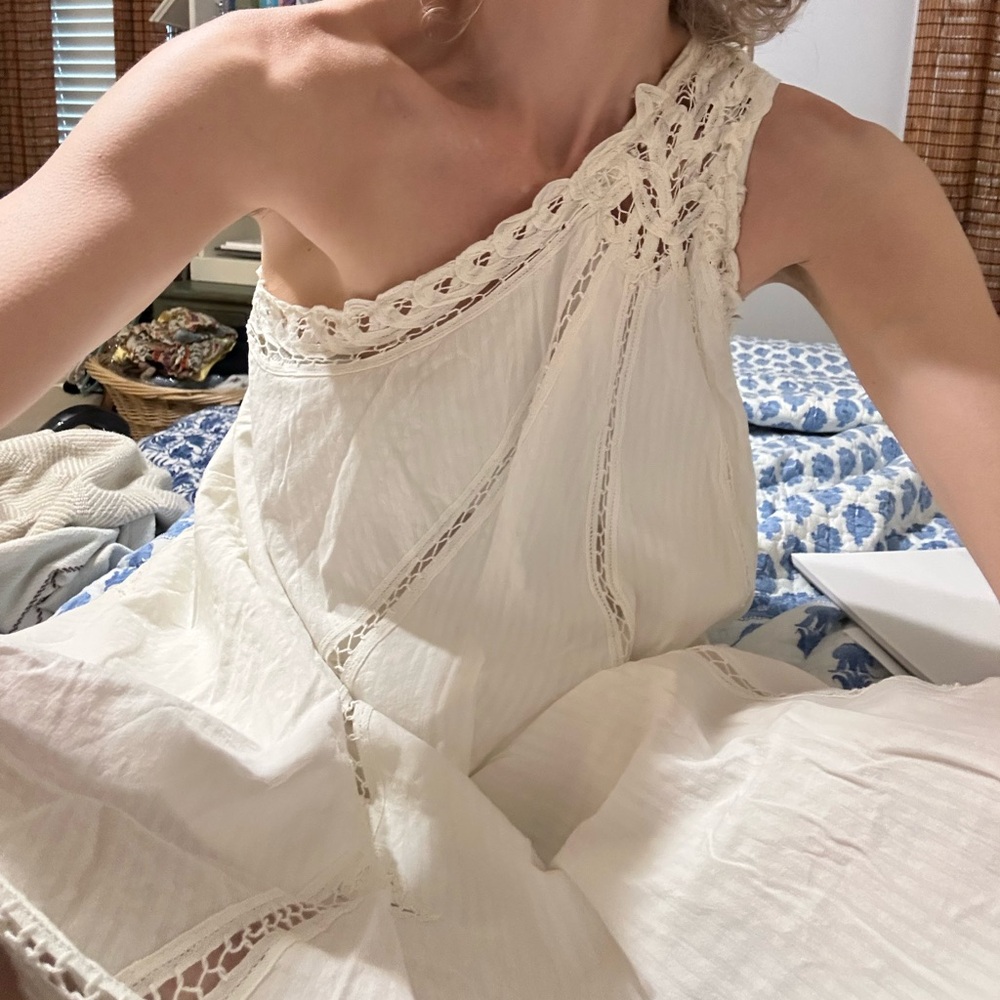 Free People Billie Battenburg One-shoulder Dress size Large - Picture 11 of 14